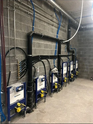 Installation sanitaire, chantier Endry SA